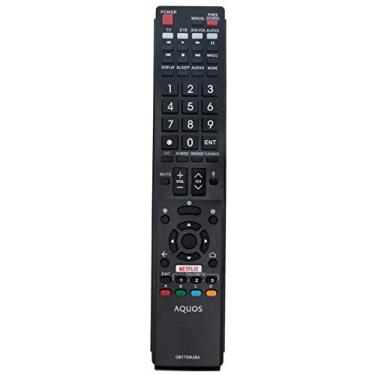 Imagem de GB173WJSA RRMCGB173WJSA Substituir controle remoto aplicável para Sharp Aquos TV LC-80UH30U LC-70UH30U LC-70UE30U LC-70UC30U LC-60UE30U LC-80UE30U LC80UH30U LC70UH30U LC70UE30U U LC70UU C30U LC60UE30U