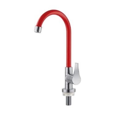 Imagem de Torneira Bancada Bica Móvel Twist 1/2 Vermelha 2951 Herc