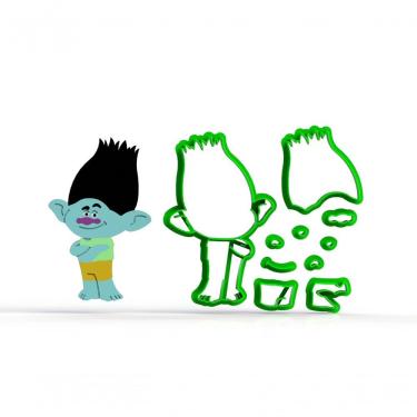 Imagem de Cortador Trolls - Tronco Modular Tamanho 8 Cm