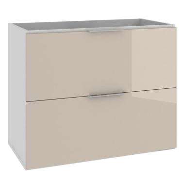 Imagem de Armário Balcão Gabinete Para Banheiro 80Cm Gianduia Brilho