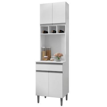 Imagem de Paneleiro Duplo Andréia 4 Portas Branco Ajl