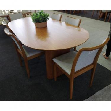 Imagem de Sala De Jantar Tampo Oval 6 Cadeiras Itália Requinte Salas