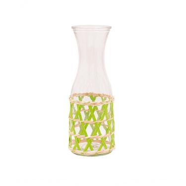 Imagem de Jarra De Vidro Com Rattan Sem Tampa 1 L Mimo Style Vd22314