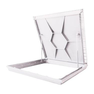 Imagem de Tampa Para Casa Máquinas Piscina 1,00x1,00m Com Grelha Nossa Kasa Branco