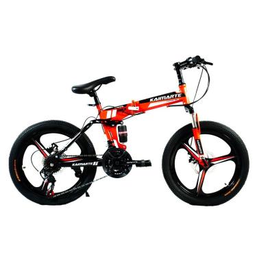 Imagem de Bicicleta Aro 20 Cityfold Bike 21 Vel Marchas Freio A Disco Vermelho WCT Fitness