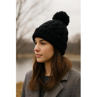 Imagem de Touca com Pompom Inverno Feminina e Masculina Várias Cores - REDSTAR, 