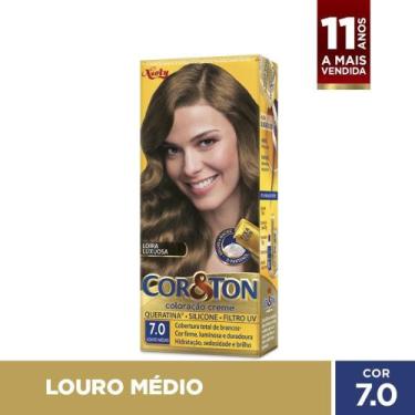 Imagem de TINTURA COR & TON PROF 7.0 LOURO MÉDIO kit/2 unidades - Cor E Ton, LOU