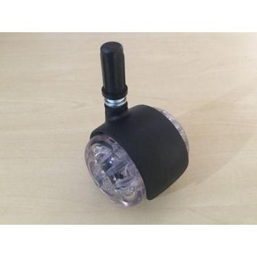 Imagem de Jogo *3* Rodinhas Gel Pino 10mm Rodízio P/ Cadeira Não Risca - SQUADRO