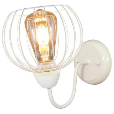 Imagem de Arandela Parede Aramado Tangerine branca garagem corredor - CM GLASS -