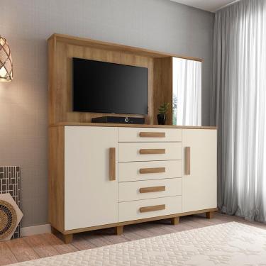 Imagem de Cômoda Com 2 Portas Baden Cinamomo Off White