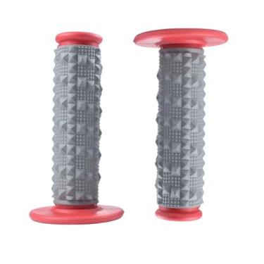 Imagem de GWH Punhos universais para guidão de motocicleta, motocross 7/20.3 cm 22 mm 28 mm guidão para CR250R CRF230F CRF 230F 230CC XR YZF CRF450R CR CRF 80R 85R 150R Pit Bike ATV UTV (vermelho)
