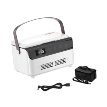 Imagem de Kokiya Estojo de viagem para refrigerador de insulina, mini geladeira portátil com bolsa de transporte, caixa de resfriamento, organizador de frascos de