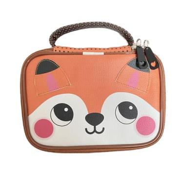 Imagem de Estojo Escolar Grande modelo 100 Pens, Zíper Interno, Alça e Divisória Central Removível