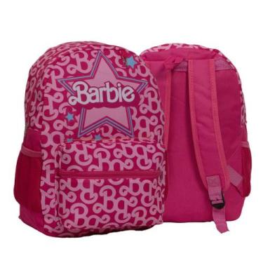 Imagem de Bolsa Mochila Infantil Feminina Barbie Rosa Criança Grande - TOYS 2U