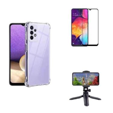 Imagem de Kit Tripé Tripod 360 graus para Samsung Galaxy A13 + Capa + Pelicula D