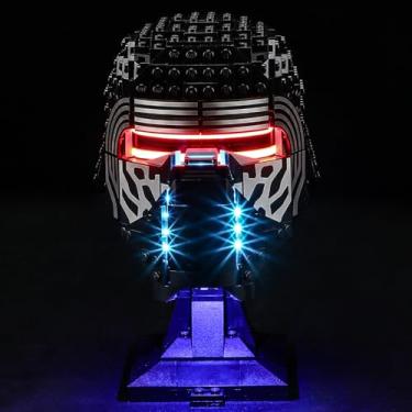 Imagem de MENZAVA LED Light Set Compatible with Lego Kylo Ren Helmet 75415 Building Blocks Model - Model Set NOT Included