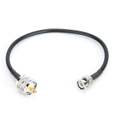 Imagem de UHF Macho para Conector Macho BNC Cabo Coaxial de 50 Ohm BNC Macho para UHF PL259 Linha de Conversão Masculina para Amplas Aplicações para Transmissão de Longa Distância Cabo