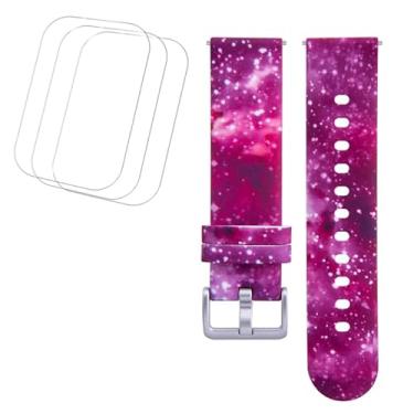 Imagem de Tznzxm Compatível com pulseiras de relógio inteligente Sootingot, protetor de tela Monowul P70, pulseira de substituição ajustável de silicone macio para smartwatch Sootingot/Monowul P70 de 4,7 cm