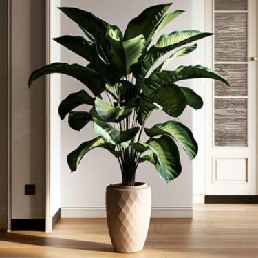 Imagem de Vaso de Planta Luxo 12 litros Diamante Alto Resistente cor Areia Plast