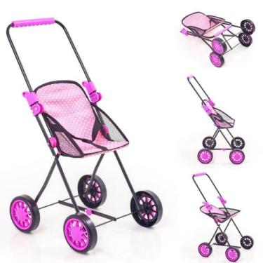 Imagem de Carrinho De Boneca Baby Sag Luxo Reborn Estiloso - SAG TOYS, Rosa