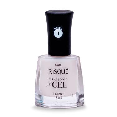 Imagem de Esmalte Risqué Diamond Gel Chá Branco Natural 9,5ml