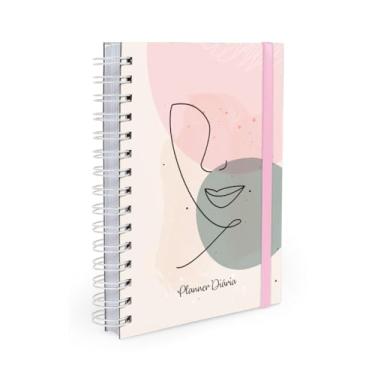 Imagem de Agenda Planner Diária 2026 Face Linear Rosa