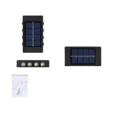 Imagem de Lâmpada De Parede Solar Externa À Prova D'água 4-16 LED Ilumina Ilumin