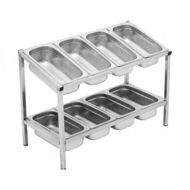 Imagem de Condimentadora Pizzarola em Aço Inox 8 Cubas 1/2 Ibet