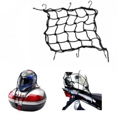 Imagem de Rede Elástica Preta Moto / Bagageiro / Bau Redinha - 40 X 40 - 123Útil