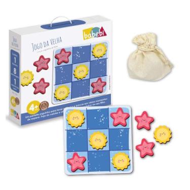 Imagem de Brinquedo Infantil Joguinhos de Bolsa Jogo da Velha Babebi - 7009