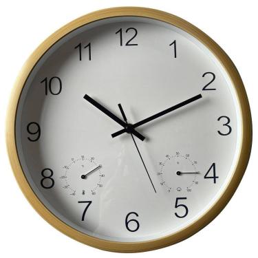 Imagem de Relógio De Parede 30 Cm Termômetro/Higrômetro Tuh4239 - Tuut