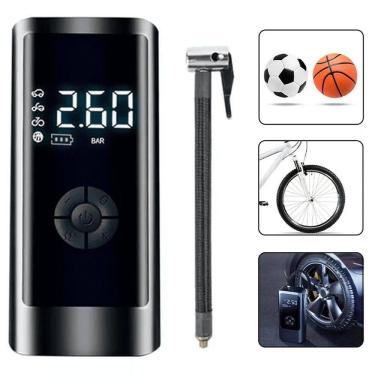 Imagem de Mini Compressor Ar Potente Portátil 150 Psi Carro Van Bike