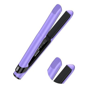 Imagem de Glampalm Alisador de cabelo - chapinha de cerâmica de 2,5 cm, sensor de toque e 11 configurações de calor, aquecimento de 20 segundos (210° – 450°), ferramenta de estilo de salão número 1 da Coreia