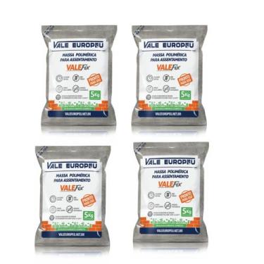 Imagem de Kit 4 Massa Polimérica (Embalagem De 5 Kg) Blocos e Tijolos - VALEFIX