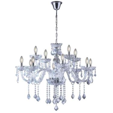 Imagem de Lustre Candelabro Cristal Maria Tereza Nice 12 Lâmp