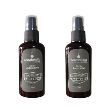Imagem de 2 Cheirinho de Carro Novo Aromatizador Automotivo Perfume Spray 60ml M