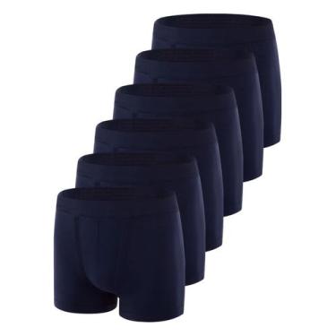 Imagem de Kit com 6 Cuecas Boxer Trifil 4620, Azul marinho, M