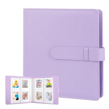 Imagem de Álbum de Fotos Autocolante 256 Páginas, Album Fotos - Capa em Couro Sintético e Páginas em PVC, Compatível com Instax Mini 12/11/9/8, 3 pol (7.6 cm) (roxo)