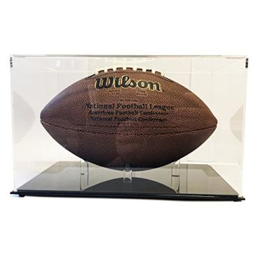 Imagem de Ultra Max Clarity Deluxe Football Display Case com suporte UV