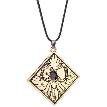 Imagem de MEETCUTE Colar vintage unissex, colar de metal da Elden Ring Talismã pingente acessórios cosplay, universal, Metal, Sem Pedra Preciosa