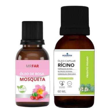 Imagem de Óleo Capilar de Ricino 60ml + Rosa Mosqueta 30ml 100%