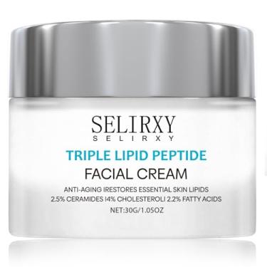 Imagem de Nodfens Creme de peptídeos lipídicos triplos para antienvelhecimento - restaura e repara a pele madura para uma pele radiante e suave - Creme hidratante facial de recuperação avançada de força