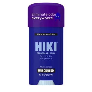 Imagem de HIKI Desodorante de corpo inteiro creme para axilas, dobras de pele + desodorante de peças privadas. Sem alumínio, sem talco e projetado para peles sensíveis - NOVA FÓRMULA - (sem perfume - 1 pacote)