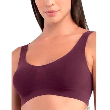 Imagem de Top Regata Sem Bojo She Sem Costura 750.02 Seamless, Vermelho escuro, 