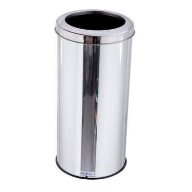 Imagem de Lixeira Para Cozinha 25 Litros Cesto De Lixo Inox Banheiro - Aldinox