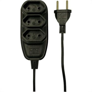 Imagem de Extensao Ilumi Pl 0,75 10Mt 10A Preto 17932