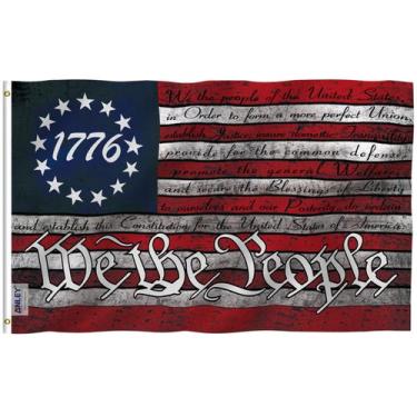 Imagem de Bandeira Anley Fly Breeze We the People 90x150cm Poliéster
