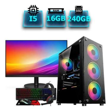 Imagem de Pc Game Completo Com Jogos Barato Intel I5 16Gb Ssd 240Gb
