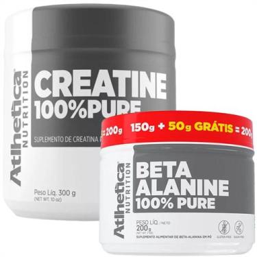 Imagem de Creatina 100% Pure 300g + Beta-Alanina 100% Pure 200g Atlhetica Nutrit