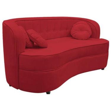 Imagem de Sofá Curvo 3 Lugares Orgânico Sala Recepção Escritório Decorativo Luxo